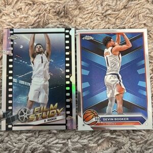 🔥 2024 Devin Booker Topps Chrome card lot. Cards are mint condition